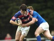 3 November 2007; Roberth Hudson, Clontarf, is tackled by Conor Keegan, St Mary's. AIB League Division 1, St Mary's v Clontarf, Templeville Road, Dublin. Picture credit: Stephen McCarthy / SPORTSFILE