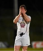 7 February 2015; A dejected Eoghan O'Flaherty, Kildare,after the game. Allianz Football League, Division 2, Round 2, Meath v Kildare. Páirc Táilteann, Navan, Co. Meath. Photo by Sportsfile