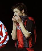 9 November 2007; Longford Town's David Mooney after his side went a goal down. eircom League of Ireland Premier Division, Longford Town v Derry City, Flancare Park, Longford. Picture credit; David Maher / SPORTSFILE