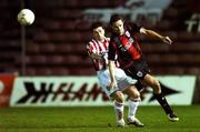 9 November 2007; Robbie Martin, Longford Town, in action against Eddie McCallion, Derry City. eircom League of Ireland Premier Division, Longford Town v Derry City, Flancare Park, Longford. Picture credit; David Maher / SPORTSFILE