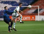 9 November 2007; Robbie Creevey, Shamrock Rovers, in action against Dave Warren, Waterford United. eircom League of Ireland Premier Division, Shamrock Rovers v Waterford United, Tolka Park, Dublin. Picture credit; Matt Browne / SPORTSFILE *** Local Caption ***