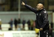 9 November 2007; St. Patrick's Athletic's manager John McDonnell reacts during the game. eircom League of Ireland Premier Division, St. Patrick's Athletic v Drogheda United, Richmond Park, Inchicore, Dublin. Picture credit; Stephen McCarthy / SPORTSFILE