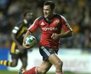 10 November 2007; Munster's Rua Tipoki on his way to scoring a try. Heineken Cup, Pool 5, Round 1, London Wasps v Munster, Ricoh Arena, Foleshill, Coventry, England. Picture credit; Matt Browne / SPORTSFILE *** Local Caption ***