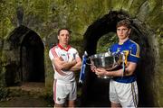 9 February 2015; At the launch of the 2015 Allianz Hurling Leagues are hurlers Brendan Maher, right, Tipperary, and Anthony Nash, Cork. The opening weekend of the Allianz Hurling Leagues will see Cork host Kilkenny in Páirc Ui Rinn, Cork, on Saturday with Tipperary meeting Dublin in Parnell Park on Sunday. Croke Park, Dublin. Picture credit: Brendan Moran / SPORTSFILE