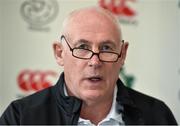 9 February 2015; Ireland team manager Mick Kearney during a press conference. Carton House, Maynooth, Co. Kildare. Picture credit: Barry Cregg / SPORTSFILE