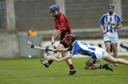 11 Novenber 2007; Darren Nolan, Oulart-the-Ballagh, Wexford, in action against Simon Lambert, Ballyboden St. Enda's, Dublin. AIB Leinster Club Senior Hurling Championship Quarter-Final, Ballyboden St Enda's, Dublin v Oulart-the-Ballagh, Wexford, Parnell Park, Dublin. Picture credit: Ray Lohan / SPORTSFILE