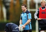 14 November 2007; Gordon D'Arcy during Leinster Training, UCD, Belfield Park, Dublin. Picture credit; Caroline Quinn / SPORTSFILE