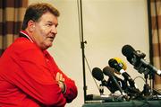 16 November 2007; Wales manager John Toshack during a press conference. Dyffryn room, Vale Hotel, Cardiff, Wales. Picture credit: David Maher / SPORTSFILE