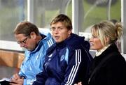 15 November 2007; Denmark's Jon Dahl Tomasson watches from the stand during squad training ahead of their 2008 European Championship Qualifier with Northern Ireland. Denmark Squad Training, Windsor Park, Belfast, Co. Antrim. Picture credit: Oliver McVeigh / SPORTSFILE