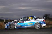 15 November 2007; Kris Meeke, Great Britain, driving a Subaru Impreza WRC during the Shakedown of Round 15 of the FIA World Rally Championship. Rally Ireland / 2007 FIA World Rally Championship, Day 1, Co. Sligo. Picture credit; Ralph Hardwick / SPORTSFILE