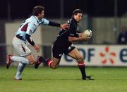 16 November 2007; Simon Danielli, Ulster, is tackled by Rudolf Cortzee, Bourgoin. Heineken Cup, Pool 2, Round 2, Bourgoin v Ulster, Stade Pierre Rajon, Bourgoin, France. Picture credit; Matt Browne / SPORTSFILE *** Local Caption ***