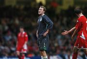17 November 2007; Republic of Ireland's Aiden McGeady at end of game. 2008 European Championship Qualifier, Wales v Republic of Ireland, Millennium Stadium, Cardiff, Wales. Picture credit; David Maher / SPORTSFILE