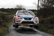 17 November 2007; Gareth MacHale, Ireland, driving a Ford Focus RS WRC06, during Stage 14 of Round 15 of the FIA World Rally Championship. Rally Ireland / 2007 FIA World Rally Championship, Day 3, Co. Sligo. Picture credit; Ralph Hardwick / SPORTSFILE *** Local Caption ***