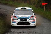17 November 2007; Gareth MacHale, Ireland, driving a Ford Focus RS WRC06, during Stage 13 of Round 15 of the FIA World Rally Championship. Rally Ireland / 2007 FIA World Rally Championship, Day 3, Co. Sligo. Picture credit; Ralph Hardwick / SPORTSFILE *** Local Caption ***