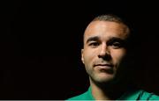 10 February 2015; Ireland's Simon Zebo during a press conference. Carton House, Maynooth, Co. Kildare. Picture credit: Brendan Moran / SPORTSFILE