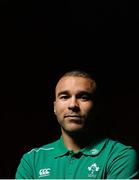 10 February 2015; Ireland's Simon Zebo during a press conference. Carton House, Maynooth, Co. Kildare. Picture credit: Brendan Moran / SPORTSFILE