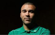 10 February 2015; Ireland's Simon Zebo during a press conference. Carton House, Maynooth, Co. Kildare. Picture credit: Brendan Moran / SPORTSFILE