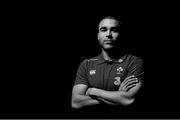 10 February 2015; Ireland's Simon Zebo during a press conference. Carton House, Maynooth, Co. Kildare. Picture credit: Brendan Moran / SPORTSFILE