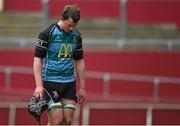 11 February 2015; Sean Fitzpatrick, Castletroy College, reacts after defeat to PBC. SEAT Munster Schools Senior Cup Quarter-Final, Castletroy College v Presentation Brothers College. Thomond Park, Limerick. Picture credit: Diarmuid Greene / SPORTSFILE