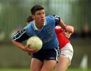 9 April 2000; Colm Moran of Dublin during the Church & General National Football League Division 1A match between Dublin and Cork at Parnell Park in Dublin. Photo by Aoife Rice/Sportsfile