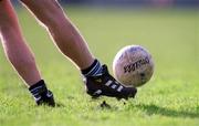 5 March 2000; A general view of a football during the Church & General National Football League Division 1A Round 5 match between Dublin and Donegal at Parnell Park in Dublin. Photo by Ray McManus/Sportsfile