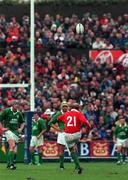 1 April 2000; Neil Jenkins of Wales kicks a penalty during the Lloyds TSB 6 Nations match between Ireland and Wales at Lansdowne Road in Dublin. Photo by Matt Browne/Sportsfile