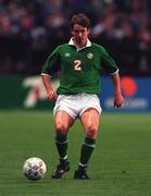 26 April 2000; Kenny Cunningham of Republic of Ireland during the International Friendly match between Republic of Ireland and Greece at Lansdowne Road in Dublin. Photo by Ray Lohan/Sportsfile