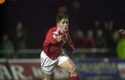 7 April 2000;  Richie Baker of Shelbourne celebrates after scoring his side's second goal during the Eircom League Premier Division match between Waterford United and Shelbourne at Regional Sports Centre in Waterford. Photo by David Maher/Sportsfile