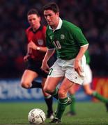 26 April 2000; Robbie Keane of Republic of Ireland during the International Friendly match between Republic of Ireland and Greece at Lansdowne Road in Dublin. Photo by David Maher/Sportsfile