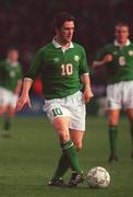 26 April 2000; Robbie Keane of Republic of Ireland during the International Friendly match between Republic of Ireland and Greece at Lansdowne Road in Dublin. Photo by Matt Browne/Sportsfile