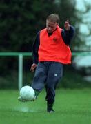 17 April 2000; Thomas Butler during a Republic of Ireland Under-18 training session in Balbriggan, Dublin. Photo by David Maher/Sportsfile