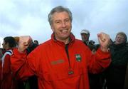 18 November 2007; Eamonn Sweeney, Loughmore-Castleiney, Tipperary, manager, celebrates after the match. AIB Munster Senior Hurling Club Championship Semi-Final, Adare, Limerick, v Loughmore-Castleiney, Tipperary, Gaelic Grounds, Limerick. Picture credit; Stephen McCarthy / SPORTSFILE