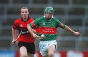 18 November 2007; Noel McGrath, Loughmore-Castleiney, Tipperary, in action against Ross Kennedy, Adare, Limerick. AIB Munster Senior Hurling Club Championship Semi-Final, Adare, Limerick, v Loughmore-Castleiney, Tipperary, Gaelic Grounds, Limerick. Picture credit; Stephen McCarthy / SPORTSFILE