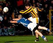 18 November 2007; Fabian O'Neill, Dromore, Tyrone, in action against Oisin McConville, Crossmaglen Rangers, Armagh. AIB Ulster Senior Football Championship Semi-Final, Dromore, Tyrone v Crossmaglen Rangers, Armagh, St Tiearnach's Park, Clones, Co. Monaghan. Picture credit; Michael Cullen / SPORTSFILE