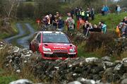 18 November 2007; Dani Sordo, Spain, driving a Citroen C4, during Stage 19 of Round 15 of the FIA World Rally Championship. Rally Ireland / 2007 FIA World Rally Championship, Day 4, Co. Sligo. Picture credit; Ralph Hardwick / SPORTSFILE