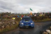 18 November 2007; Petter Solberg, Norway, driving a Subaru Impreza WRC 06, during Stage 19 of Round 15 of the FIA World Rally Championship. Rally Ireland / 2007 FIA World Rally Championship, Day 4, Co. Sligo. Picture credit; Ralph Hardwick / SPORTSFILE *** Local Caption ***