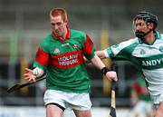 18 November 2007; Barry Whelahan, Birr, in action against Michael Fennelly, Ballyhale Shamrocks. AIB Leinster Senior Hurling Championship Semi-Final, Ballyhale Shamrocks, Kilkenny, v Birr, Offaly, Nowlan Park, Kilkenny. Picture credit; Ray McManus / SPORTSFILE