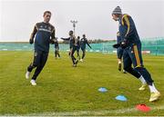 13 February 2015; Robbie Keane, LA Galaxy, in action during training. Gannon Park, Malahide, Dublin. Picture credit: David Maher / SPORTSFILE