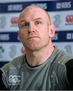 13 February 2015; Ireland captain Paul O'Connell during a press conference. Aviva Stadium, Lansdowne Road, Dublin. Picture credit: Matt Browne / SPORTSFILE