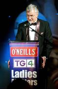 17 November 2007; Tony Towell, Managing Director, O'Neills, speaking at the 2007 O'Neills/TG4 Ladies Gaelic Football All-Star Awards.  Citywest Hotel, Conference, Leisure & Golf Resort, Saggart, Co Dublin. Picture credit: Brendan Moran / SPORTSFILE  *** Local Caption ***