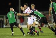 23 November 2007; Paddy Wallace, Ulster, is tackled by Johnny O'Connor and Michael McCarthy, Connacht. Magners League, Connacht v Ulster, Galway Sportsground, College Road, Galway. Picture credit; Oliver McVeigh / SPORTSFILE