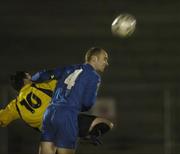 23 November 2007; John Hayes, Waterford United, in action against Conor Gethins, Finn Harps. eircom League of Ireland Promotion / Relegation play-off, second leg, Waterford United v Finn Harps, RSC, Waterford. Picture credit; Matt Browne / SPORTSFILE