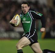 23 November 2007; Daniel Riordan, Connacht, on his way to scoring his side's first try. Magners League, Connacht v Ulster, Galway Sportsground, College Road, Galway. Picture credit; Oliver McVeigh / SPORTSFILE