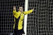 23 November 2007; Conor Gethins, Finn Harps, celebrates after his side's second goal. eircom League of Ireland Promotion / Relegation play-off, second leg, Waterford United v Finn Harps, RSC, Waterford. Picture credit; Matt Browne / SPORTSFILE