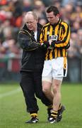 25 November 2007; Tony Kernan, Crossmaglen Rangers, is helped of the field with an injury. AIB Ulster Senior Club Football Championship Final, Crossmaglen Rangers, Armagh, v St. Gall's, Antrim. Pairc Esler, Newry, Co. Down. Picture credit; Oliver McVeigh / SPORTSFILE