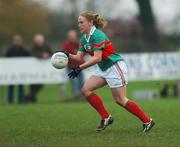 25 November 2007; Claire Egan, Carnacon, Mayo. VHI Healthcare All-Ireland Ladies Senior Club Football Championship Final, Carnacon, Mayo v Inch Rovers, Cork, St Rynaghs GAA, Club, Banagher, Co. Offaly. Picture credit: Brian Lawless / SPORTSFILE