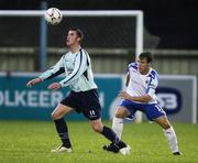 1 December 2007; Ryan McCreadie, Institute, in action against Noel Bailie, Linfield. Carnegie Premier League, Institute v Linfield, Drumahoe, Derry. Picture credit; Oliver McVeigh / SPORTSFILE