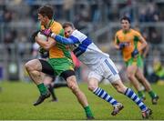 14 February 2015; Kieran Fitzgerald, Corofin, in action against Tomás Quinn, St Vincent's. AIB GAA Football All-Ireland Senior Club Championship, Semi-Final, Corofin v St Vincent's. O'Connor Park, Tullamore, Co. Offaly. Picture credit: Ray McManus / SPORTSFILE
