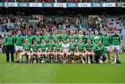 15 February 2015; The Kilburn Gaels squad. AIB GAA Hurling All-Ireland Intermediate Club Championship Final, O'Donovan Rossa v Kilburn Gaels, Croke Park, Dublin. Picture credit: Oliver McVeigh / SPORTSFILE