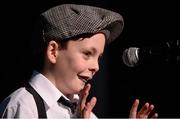 14 February 2015; Patrick Mullooly, St. Dominic’s, Co. Roscommon, competing in the Story Telling competition during the All-Ireland Scór na nÓg Championship Finals 2015. Citywest Hotel, Saggart, Co. Dublin. Picture credit: Pat Murphy / SPORTSFILE